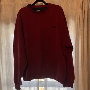 Champion Men's Burgundy Crewneck Sweater